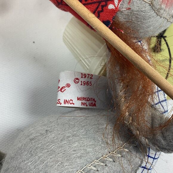 Vtg Annalee Mouse Cleaning Day Housekeeper Mop Bucket Apron 1972 Tag Mobilitee - Picture 8 of 12